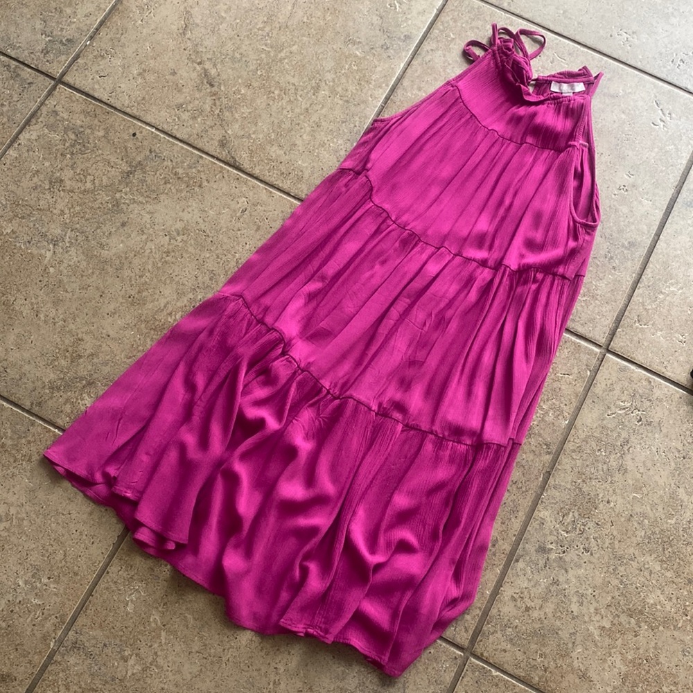 Hot pink dress